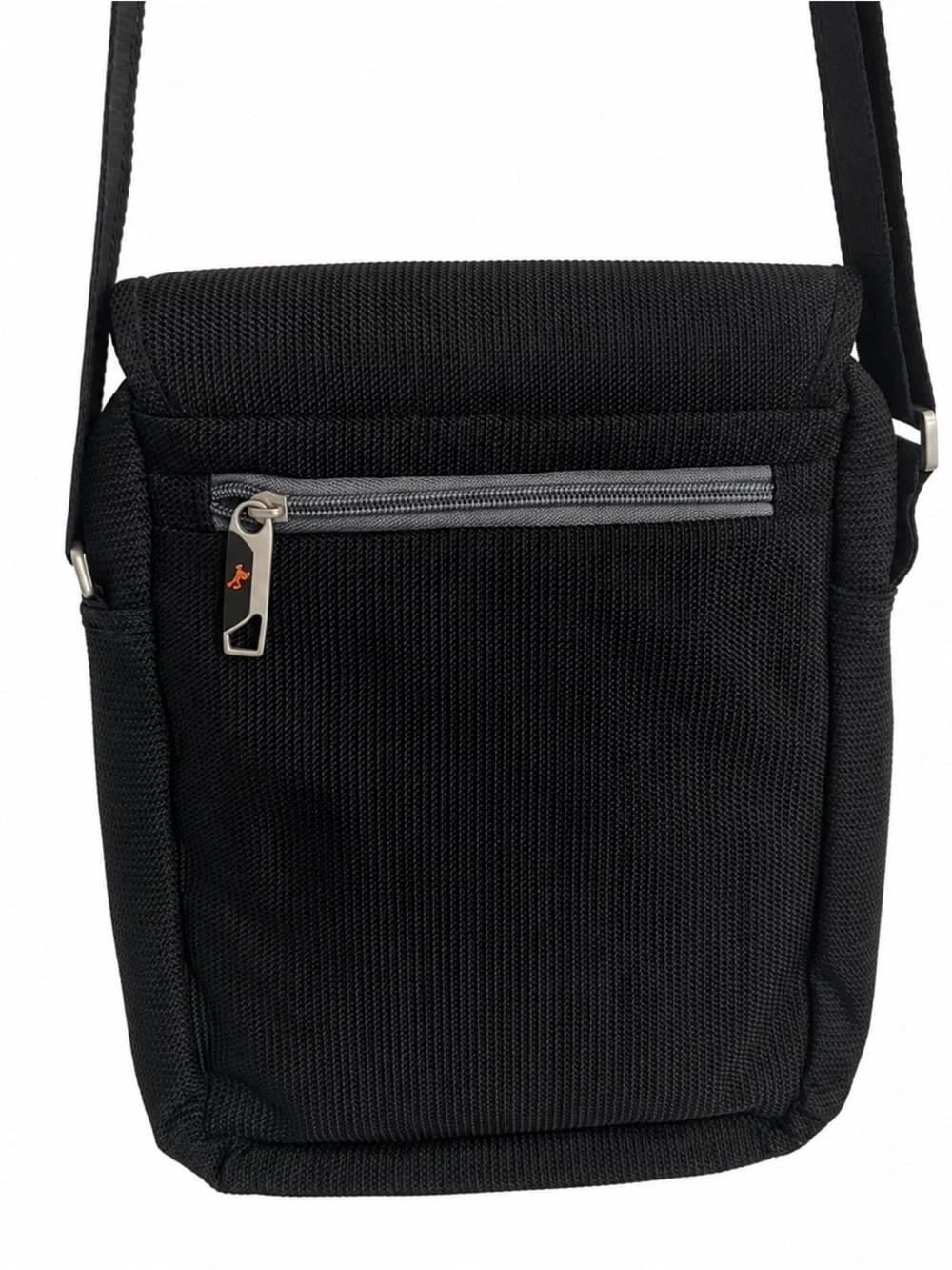 Classic Black Messenger Crossbody Bag for Men
